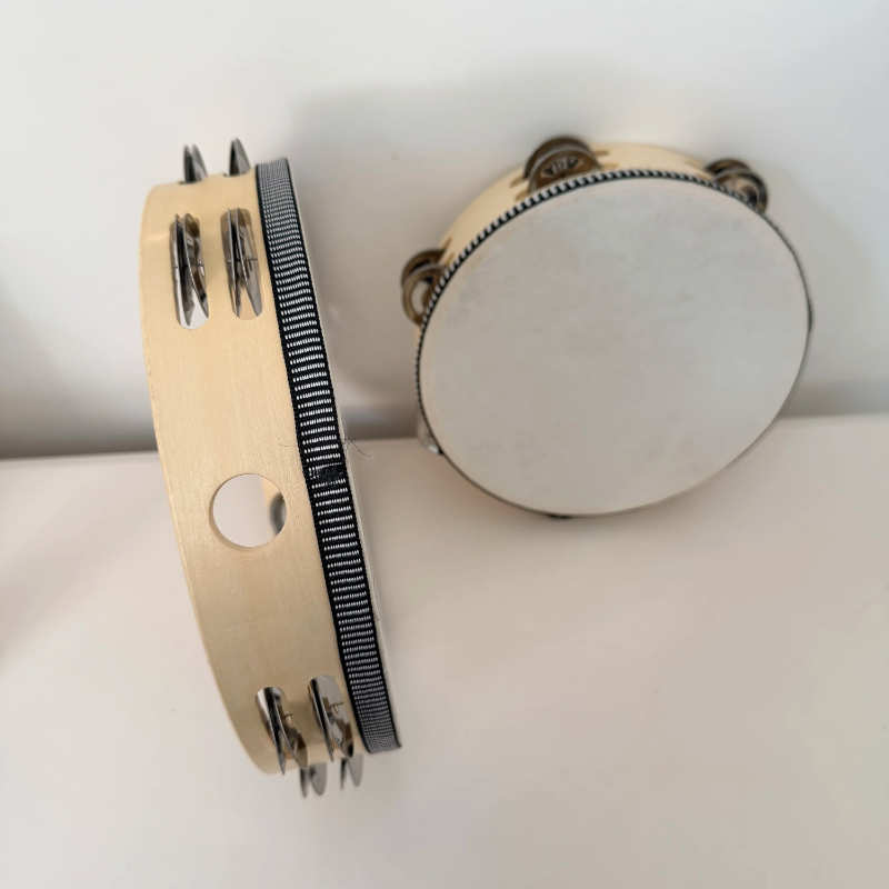 Wooden Tambourine with skin
